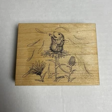 Stampa Rosa House Mouse Designs Rubber Stamp 81 Throwing Daisy Petals 1998