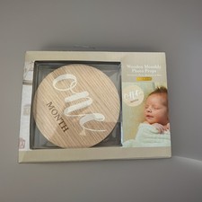 NEW Wooden Monthly Photo Props For Baby Milestone First Year Infant Kate Milo