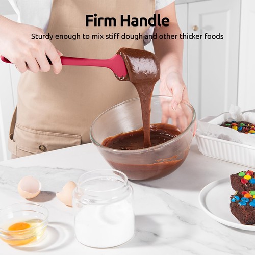 Silicone Baking Spatula Set: 600ºF High Heat Resistant, Food Grade Flexible R... - Picture 5 of 9