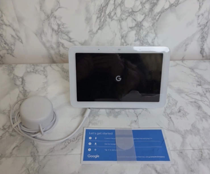 Google Nest Hub (2nd Generation) Smart Display - Chalk (GA01331-GB