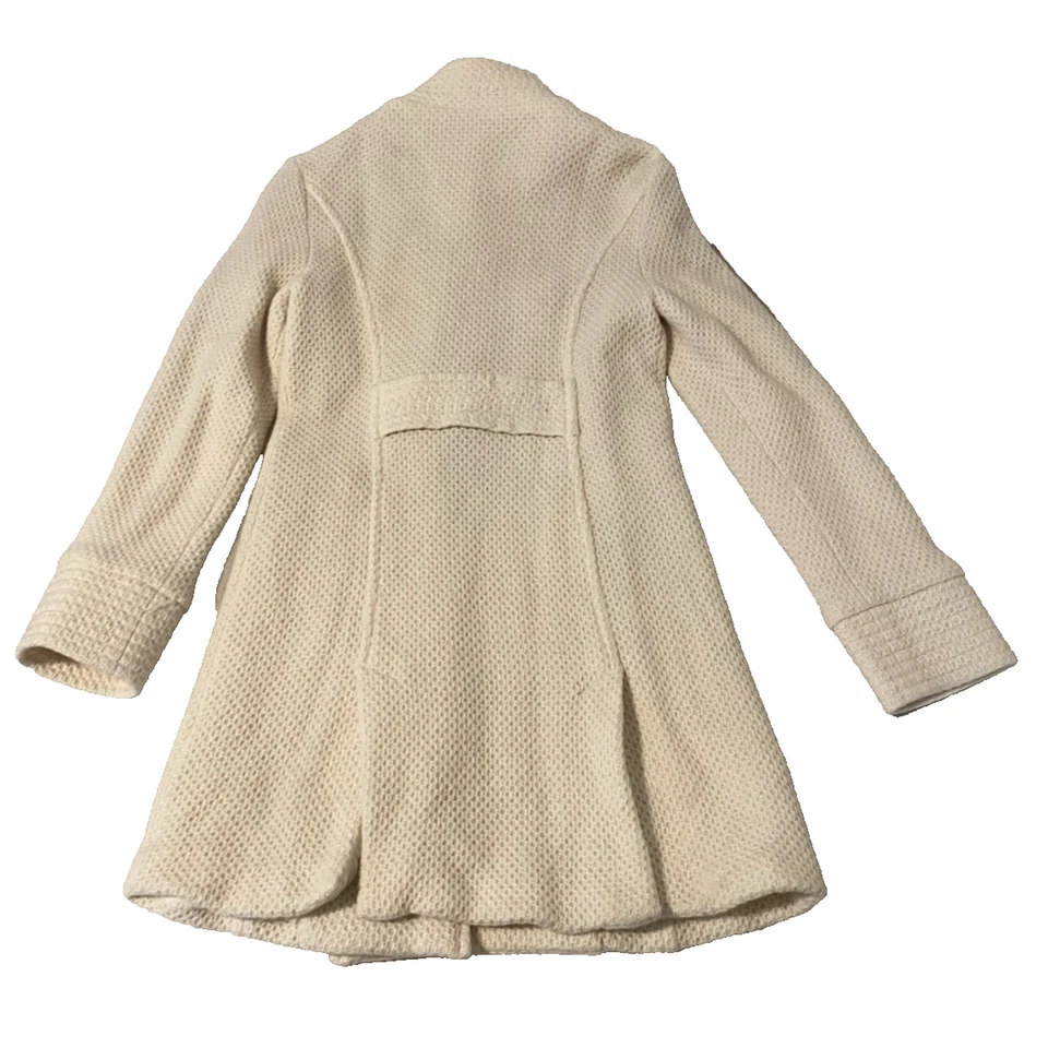 Cárdigan Mac & Jac Mujer Talla XS/S Crema Largo Lana Chaquetón Suéter Abrigo Foto 2 de 4