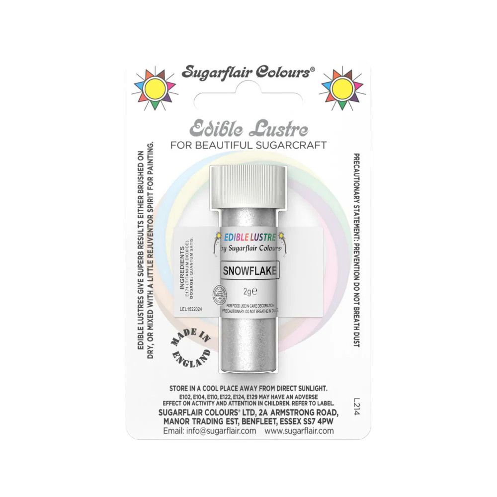 Snowflake - Edible Lustre Dust 2g