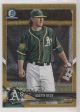 2018 Bowman Chrome Prospects Mega Box Gold Mojo Refractor 21/50 Austin Beck 3o2