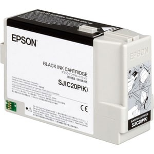 Epson Sjic20PK Ink Cartridge for Tm-C3400Bk Black Black Pigment-Based Ink 1 PcS