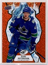 2021-22 Upper Deck Ice Orange Elias Pettersson Vancouver Canucks #41