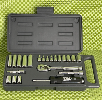 #ad #ad Popular Mechanics 22 Piece Socket Set With Case SAE $49.95