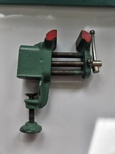 Vintage Metal Vise Jeweler / Watch Maker / Hobby Bench Clamp Small Adjustable