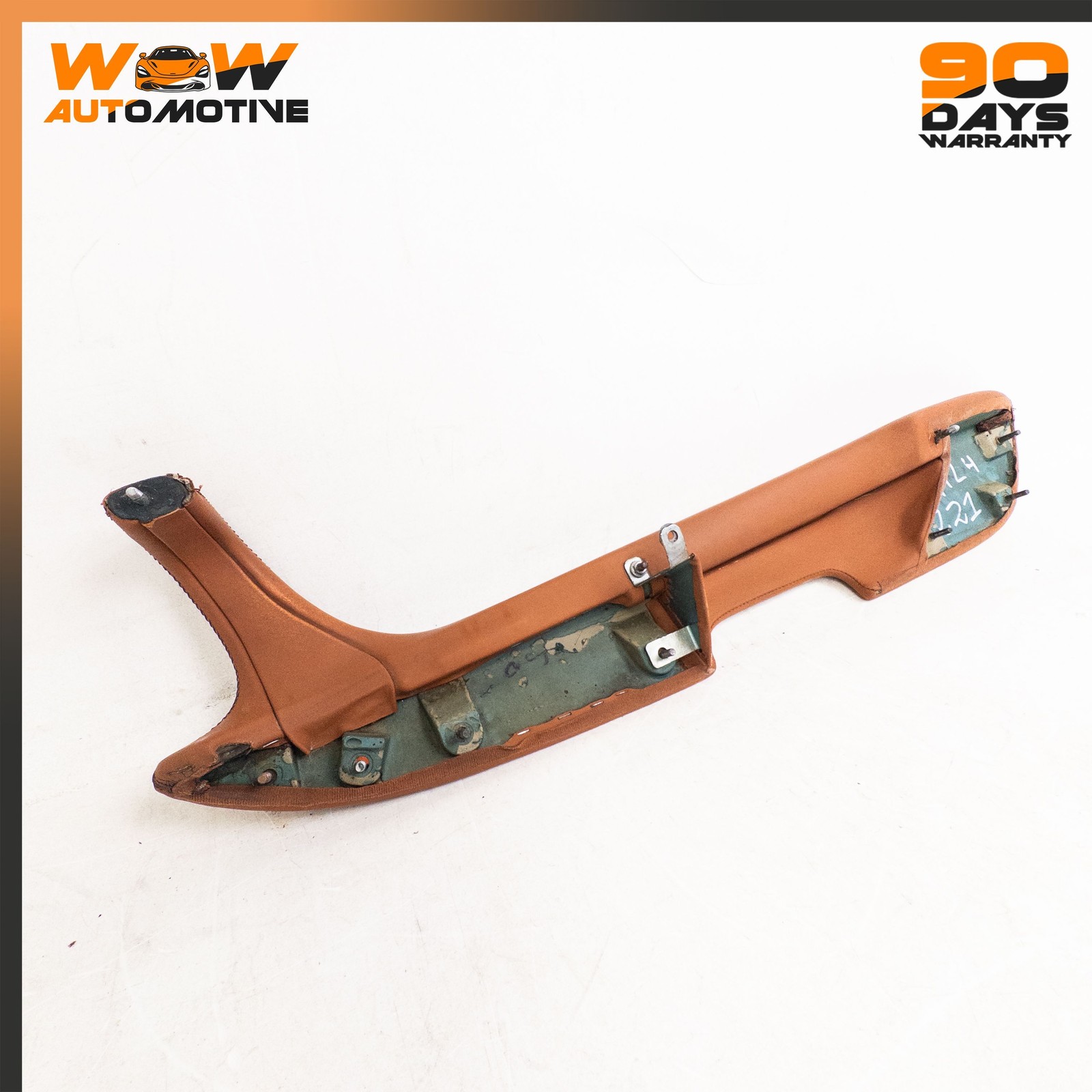 04-13 BENTLEY CONTINENTAL GTC LEFT DRIVER SIDE DOOR ARMREST LEATHER BROWN OEM