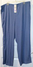Pants Alfred Dunner Size 22W Dusty Blue Elastic Waist in Back NWT's