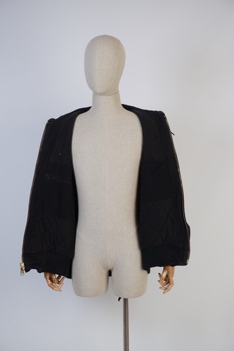Carhartt Active Jacket Black USA Made Size L Regular Vintage Workwear jacket - Picture 10 of 14