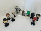 Assorted Star Wars Pop Collectibles; 9 figures total, used, no boxes