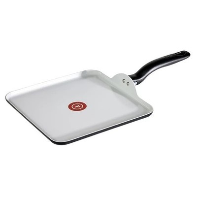 Cook 11'' Ceramic Nonstick Square Griddle Black