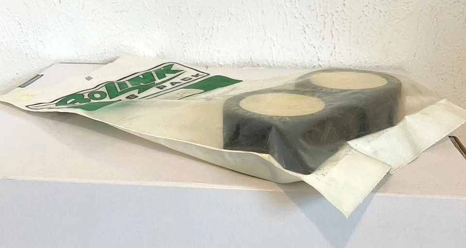 Vintage Bolink BL 3056-F Yellow Dot Fasttrack Low Profile Fronts RC Car Tires - Image 4 of 4