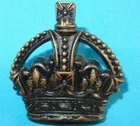 WW1 BRITISH ARMY OFFICERS INSIGNIA CROWN MILITARY BADGE WORLD WAR I