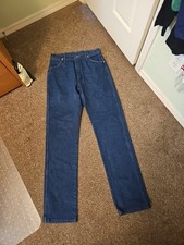 VTG Wrangler 14MWZG Cowboy Cut Jeans Made in USA 32 x 36 Blue Denim Pants Womens