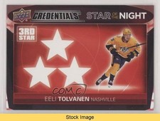 2021 Upper Deck Credentials 3rd Star of the Night Eeli Tolvanen #3S-7 READ 8tn