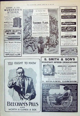 Alte 1910 Thermoskanne Smith Speed Leveson Stühle Buchen Pillen Pebe 20.
