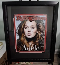Adele Signed Rolling Stone Magazine Cover, Framed/Double Matted,  JSA LOA – Rare