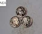1916+1917+1918 Buffalo Nickel Set/Lot ~ XF/AU ~ 3 Coins ~ ZBL71