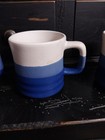 Tiwan Ceramic/Stone Wear Mug -  Made In Taiwan - 3 pcs -  Blue/Cream Stone Color — photo 8