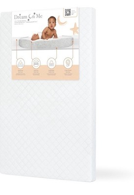 Dream On Me Holly 3 Fiber Baby Crib Mattress, Fits All Mini & Portable Crib
