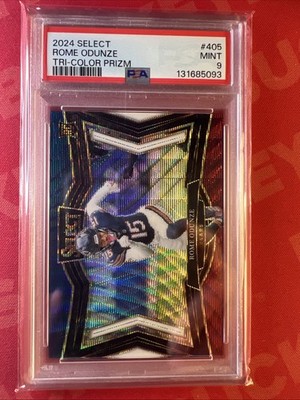 2024 Panini Select - Field Level Rome Odunze #405 Tri-Color Prizm /99 (RC)