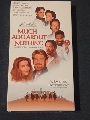 Much Ado About Nothing (VHS) 1993 Kenneth Branagh, Emma Thompson 