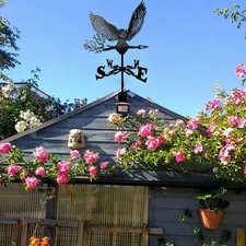 Wetterfahne aus Metall, Windskulptur, Dekoration, Windrichtungsanzeiger, Eule,
