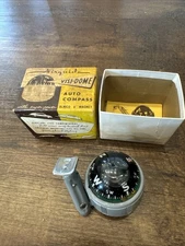Vintage Airguide Visi-Dome Auto Compass #84-A w Box & Instructions