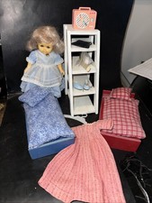 Miniature Doll House Furniture Plus Doll and Accessories
