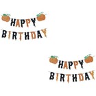 2 Sets Birthday Banner Birthday Party Banner Decoration Pendant Decor