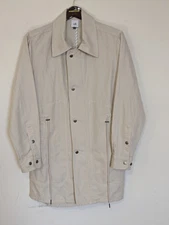 Cabi Women Linen Cotton Utility Jacket Size S Pockets  Safari Lightweight