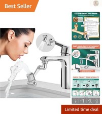 Brass Swivel Faucet Aerator - Efficient 2-Mode for Kitchen  Bath