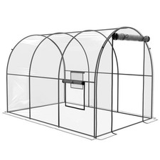 Image of Outsunny 3 x 2 x 2m Polytunnel Greenhouse with Door, Windows, Steel Frame