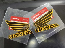 Honda Motorcycle Fuel Tank Wing Sticker 85mm Black-yellow Emblem Logo Decals 2x Honda Motorcycle Fuel Tank Wing Sticker 85mm Black-yellow Emblem Logo Decals 2x
