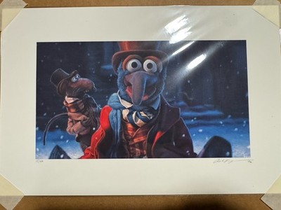 Muppets Christmas Carol Gonzo and Rizzo Ashton Gallagher Print signed and number