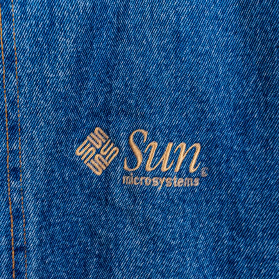 Chaqueta Bomber Denim Sun Microsystems XL DE COLECCIÓN Tecnología Años 90 Foto 4 de 4