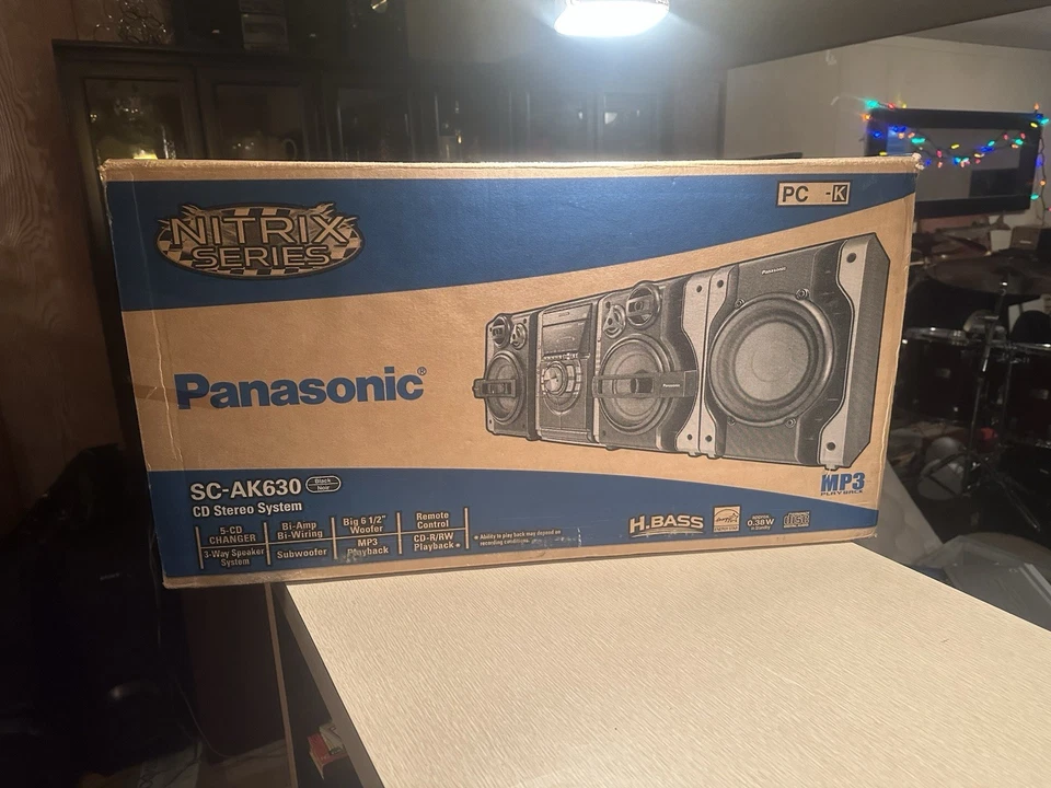 Panasonic SC-AK630 5 CD Cambiador Sistema Estéreo Serie Nitrix NUEVO CAJA ABIERTA Foto 3 de 4