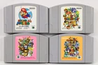 Lot of 4 Super Mario 64 Mario Party 1 2 3 Nintendo 64 N64 Japan Import US Seller