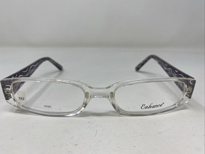 Enhance 3931 CRYSTAL/LILAC 53-19-140 Plastic Full Rim Eyeglasses Frame MV83