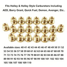 Choose Any Size 20 Pack Holley Carburetor Main Jets Kit Holly Size 40-110 14-32