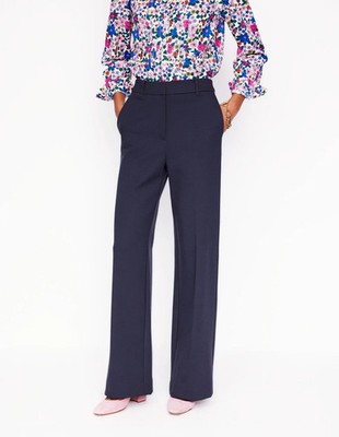 Boden - Westbourne Ponte Trousers - Damen Hose Stretch Navy - NEU UK 6 P EU 34
