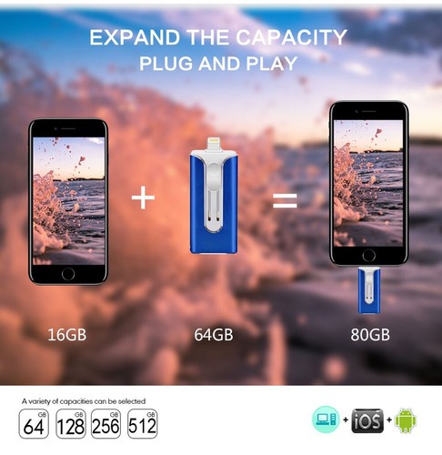 4IN1 Type C USB3.0 Flash Drive Thumb Drive Memory Stick OTG fr iPhone Android PC - Picture 10 of 18