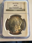 1882 Carson City Morgan Dollar MS63 NGC Certified Silver $1 Coin