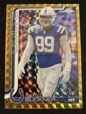 2025 Topps Chrome DeForest Buckner Gold Geometric Refractor 37/50 #133 Colts
