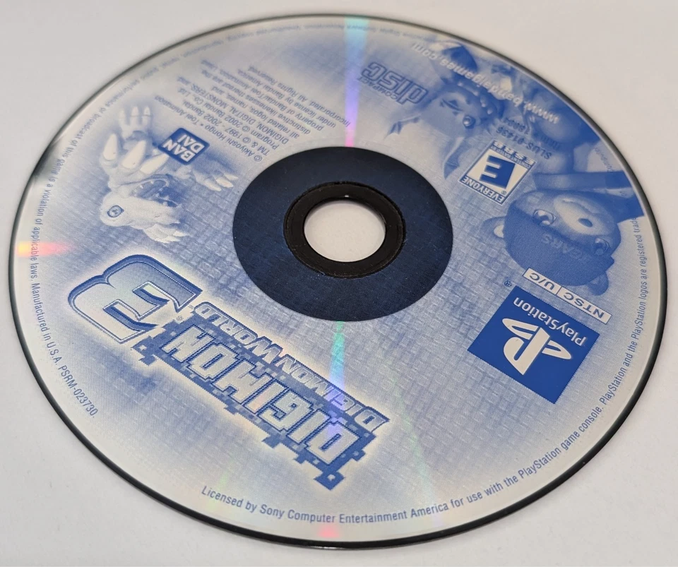 Digimon Digital Monsters World 3 Sony Playstation 1 PS1 No Manual 2002 Bandai - Image 3 of 4