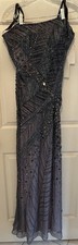 Jovani Beaded Floor Length Gown- Size 14- Strapless - Corset- Whimsigoth- Gray