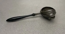 Antique Invalid Feeder Medical Feeding Spoon Wood Handle