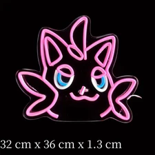 Palworld Cattiva LED Neon Sign Lamp w/ Dimmer USB Powered Pokemon