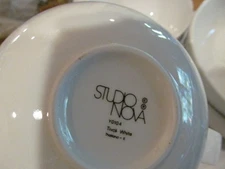 *Studio NOVA  Tivoli White Y0104 2 BOWLS 6.5",  2 BOWLS 4.5"